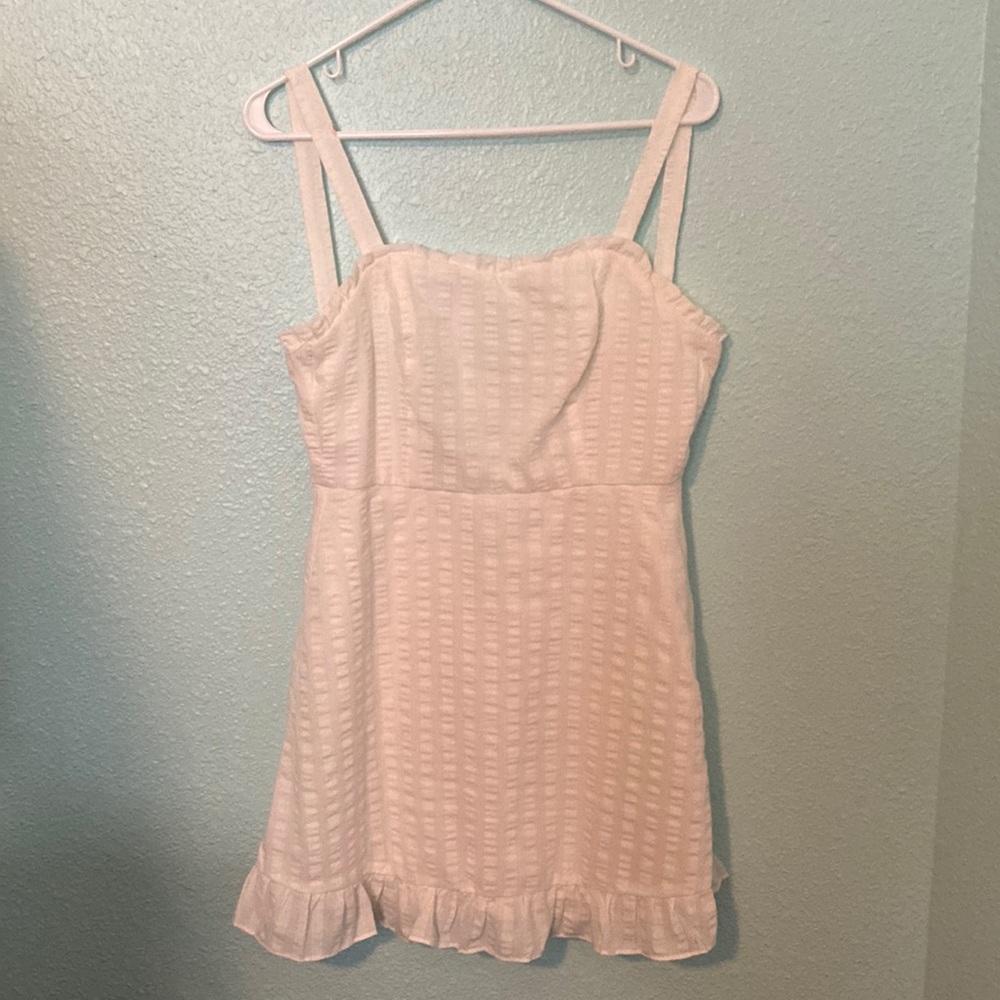 Womens small white spring dress